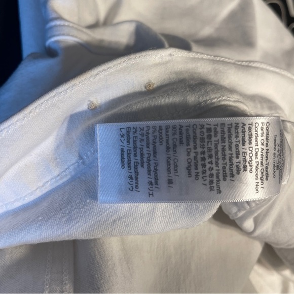 Madewell 10" High-Rise Skinny Jeans in Pure White: Step-Hem Edition Plus Size 37 - Picture 9 of 11